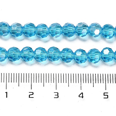 Transparent Glass Beads EGLA-A035-T6mm-B08-1
