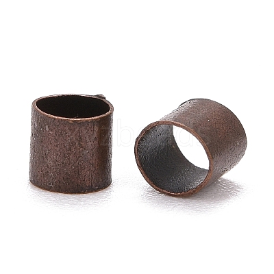 Brass Crimp Beads X-KK-S069-R-LF-1