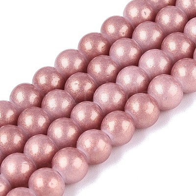 Baking Paint Glass Pearl Beads Strands DGLA-ZX001-05A-06-1