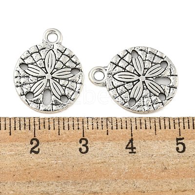 Tibetan Style Alloy Pendants TIBEP-GC017-AS-RS-1