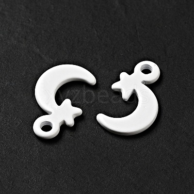 Spray Painted 201 Stainless Steel Charms STAS-G304-20E-1