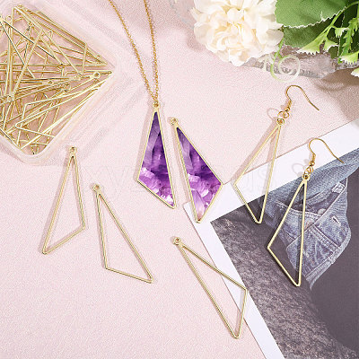 32Pcs Alloy Open Back Bezel Big Pendants PALLOY-CA0008-40-1