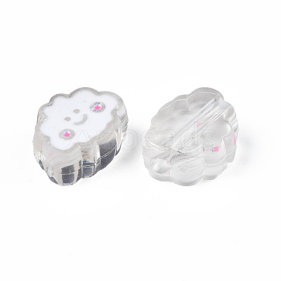 Transparent Acrylic Beads ACRC-S039-01G-1