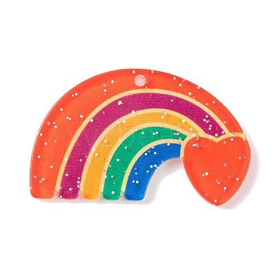 Rainbow Theme Acrylic Pendants MACR-U003-01C-1