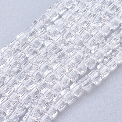 Glass Bead Strands X-GLAA-R041-4x4mm-24-1