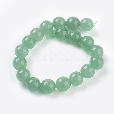 Natural Green Aventurine Beads Strands X-G-G099-10mm-17-1