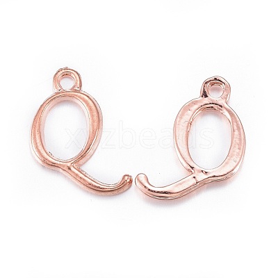 Alloy Letter Pendants PALLOY-X0037-68RG-1
