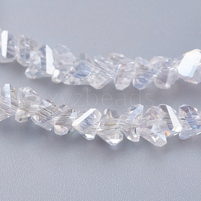 Electroplate Glass Beads Strands EGLA-J146-4mm-AB01-1