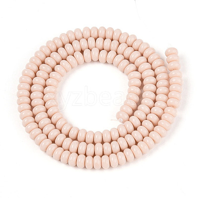 Opaque Spray Painted Glass Beads GLAA-ZX008-4mm-18H-1