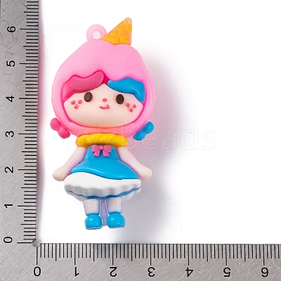 Girl Doll PVC Plastic Pendants X1-KY-S172-12C-1