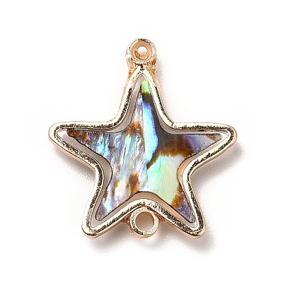 Rack Plating Brass Enamel Connector Charms X-KK-K252-11G-02-1