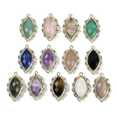 Natural Gemstone Faceted Horse Eye Links G-B126-02G-1