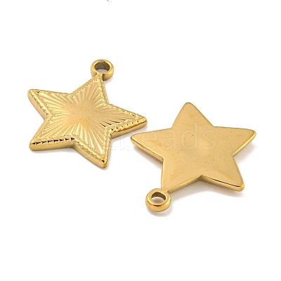 Ion Plating(IP) 304 Stainless Steel Pendants STAS-P365-09G-1