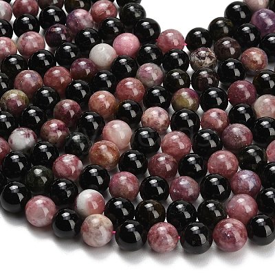 Natural Multicolor Tourmaline Beads Strands G-UK0035-A01-12MM-1