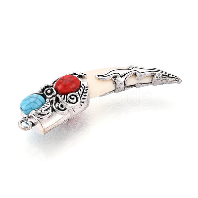 Tibetan Style Alloy Big Pendants PALLOY-N182-07A-AS-1