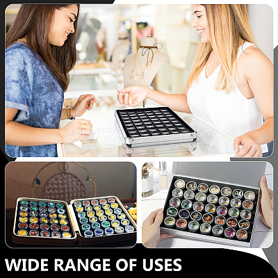 48 Grids Aluminum Boxes CON-WH0086-235A-1