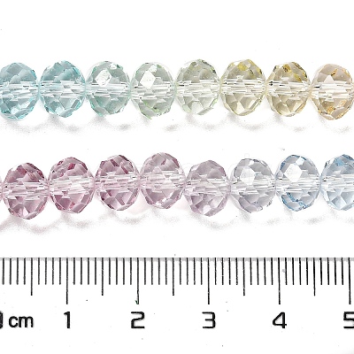 Transparent Painted Glass Beads Strands DGLA-A034-T6mm-A15-1