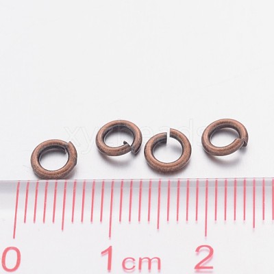 Red Copper Color Brass Open Jump Rings X-JRC5MM-R-1