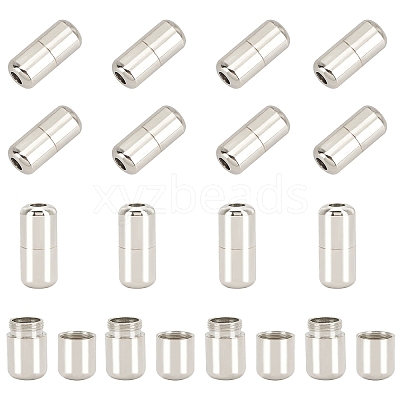 Brass Capsule Lace Lock Buckles KK-PH0001-29P-WH-1