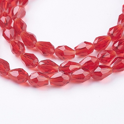 Glass Beads Strands X-GLAA-R024-6x4mm-14-1