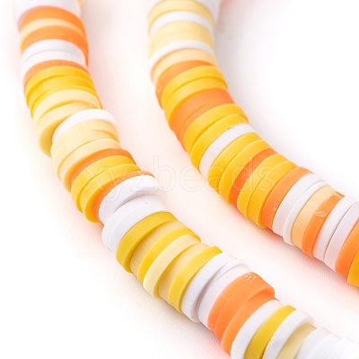 Handmade Polymer Clay Beads Strands CLAY-R089-6mm-T02B-09-1