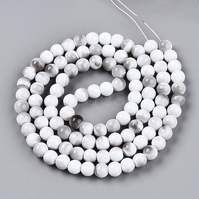 Baking Paint Glass Beads Strands DGLA-N013-8mm-01-1