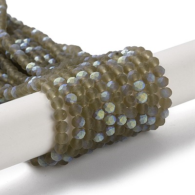Transparent Glass Beads Strands EGLA-A034-T4mm-MB16-1