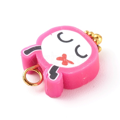 Polymer Clay Charms PALLOY-JF00681-1