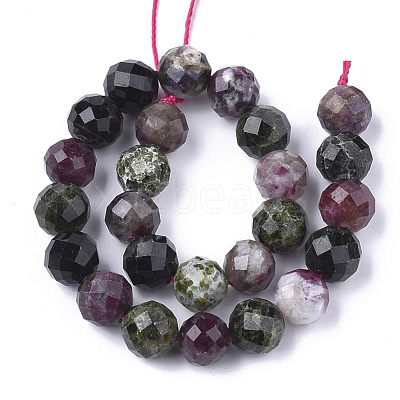 Natural Multicolor Tourmaline Beads Strands G-S345-10mm-001-1