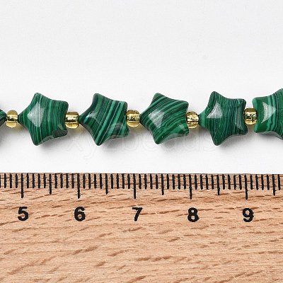 Synthesis Malachite Beads Strands G-Z080-A31-10mm-1