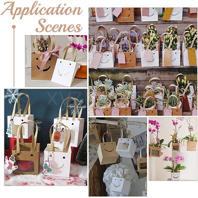 Funny Craft Paper Handbags CARB-WH0018-02B-1