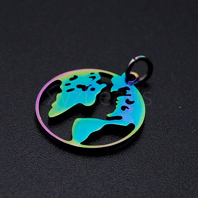Ion Plating(IP) 201 Stainless Steel Pendants STAS-S105-JN239-1