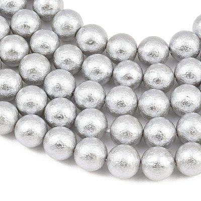 Wrinkle Textured Shell Pearl Beads Strands BSHE-E016-10mm-08-1