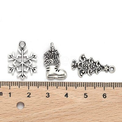 Christmas Mixed Style Tibetan Style Alloy Pendants TIBEP-F040-02AS-1