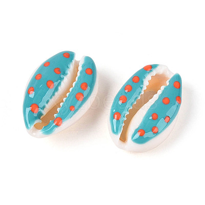 Natural Cowrie Shell Beads SSHEL-N034-35-04-1