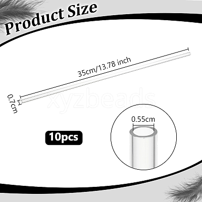 Acrylic Round Tube OACR-WH0056-007E-1