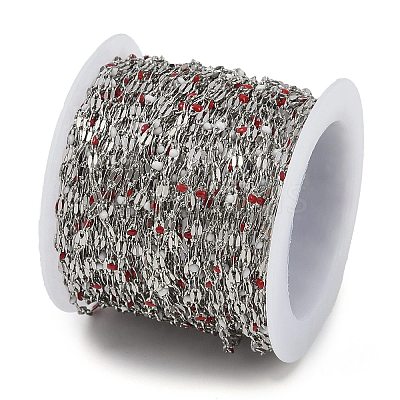 Brass Dapped Chains AJEW-Q153-03P-10-1