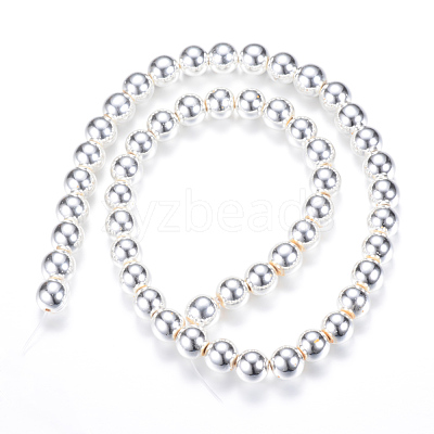 Electroplate Non-magnetic Synthetic Hematite Bead Strands G-Q466-2mm-02-1