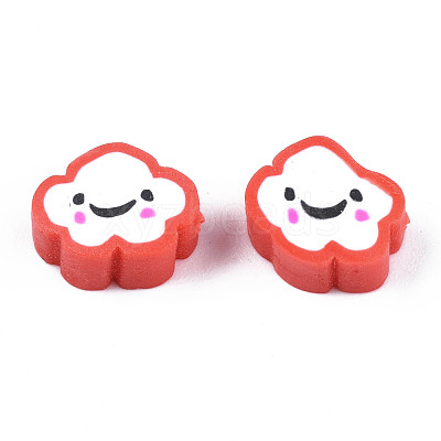 Handmade Polymer Clay Beads CLAY-N006-37A-01-1