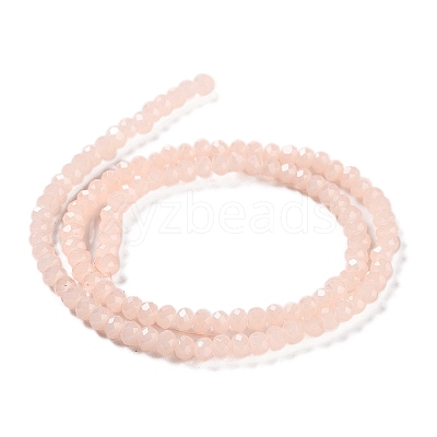 Baking Paint Imitation Jade Glass Bead Strands DGLA-A034-J4MM-A14-1