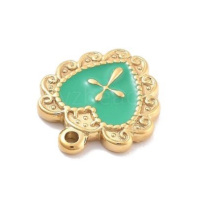 304 Stainless Steel Enamel Pendants STAS-M092-12G-04-1