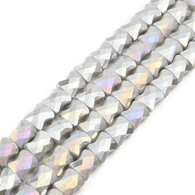 AB Color Plate Glass Beads Strands EGLA-P051-06A-B10-1