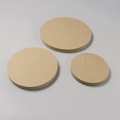 3Pcs 3 Style Flat Round Wooden Picture Frames DIY-WH0488-84-1