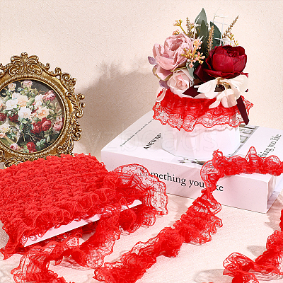 Polyester Lace Tirm OCOR-WH0111-123-1
