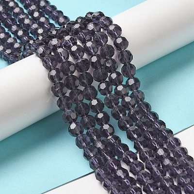 Transparent Glass Beads LS-EGLA-A035-T8mm-D15-1