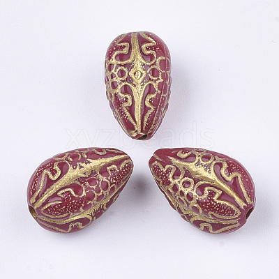 Plating Acrylic Beads PACR-T008-07C-1