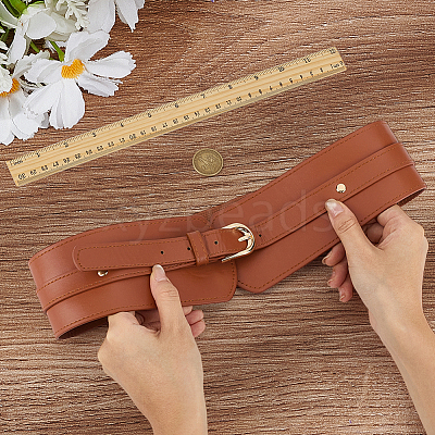 Imitation Leather Waist Belts AJEW-WH0752-241-1