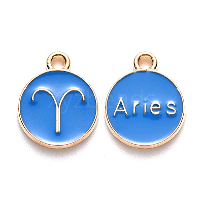 Alloy Enamel Pendants X-ENAM-S124-01B-02A-1