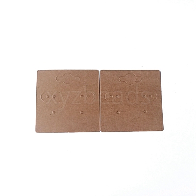 Cardboard Earring Display Cards CDIS-WH0020-04C-1