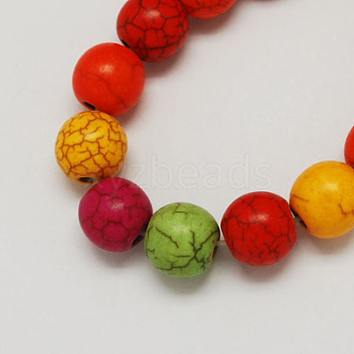 Gemstone Beads Strands X-TURQ-S103-6mm-M-1